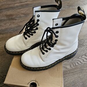 Dr. Martens 1460 BEX White Leather Boots